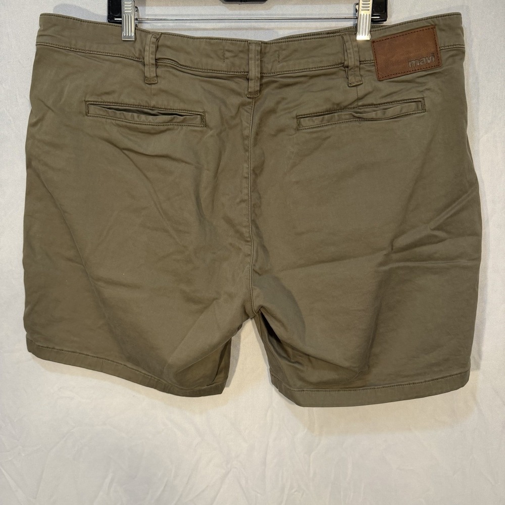 Mavi‎ Justin Chino Shorts Men's 40 Flat Front Dark Tan Shorts Preppy Casual